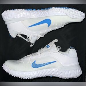 Nike Alpha Huarache 9 Elite Lacrosse Turf Mens 11.5 North Carolina Tarheels PE
